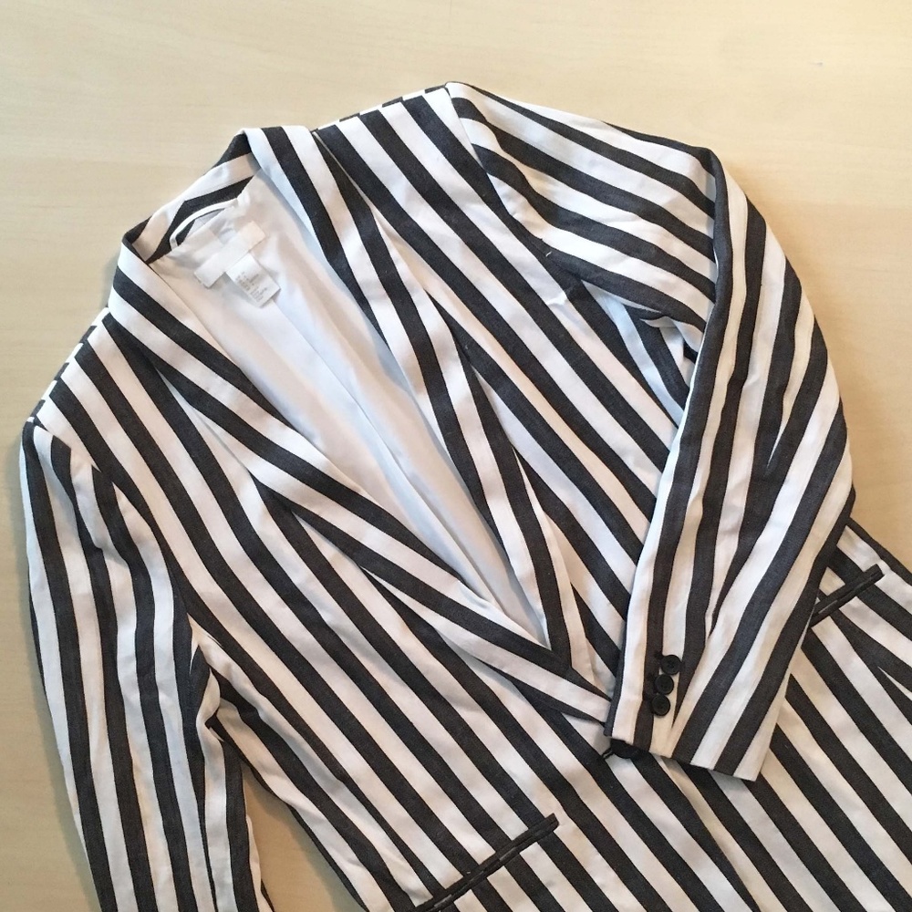 H&M Striped Blazer